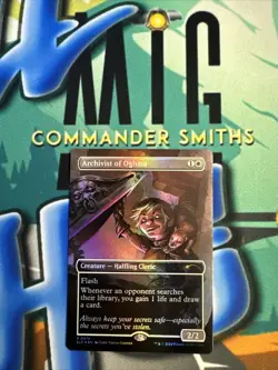 Archivist of Oghma ✨ Borderless 🌈 Rainbow🌈 FOIL ✨ MTG Secret Lair D&D 50th NM - Image 1
