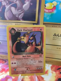 Pokemon Karte Card DARK Charizard Dunkles Glurak Team Rocket English Wotc Exc-NM - Image 1