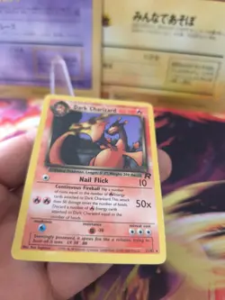 Pokemon Karte Card DARK Charizard Dunkles Glurak Team Rocket English Wotc Exc-NM - Image 3