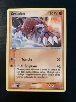 Carte Pokemon : Groudon 14/106 Ex Emeraude Francaise - Image 1