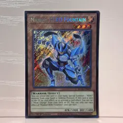 YuGiOh! Masked HERO Fountain (Platinum Secret) BLGG-EN029 1st Edition Near Mint - Image 1