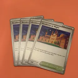 [4x Playset] Academy at Night (054/064) - SV: Shrouded Fable - Pokemon TCG - Image 1