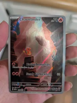 Pokemon TCG Charmander 168/165 Scarlet & Violet 151 IR Full Art Holo - Image 1