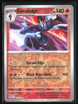 Pokemon TCG - Ceruledge - Reverse Holo Uncommon SV08: Surging Sparks 035/191 NM - Image 1