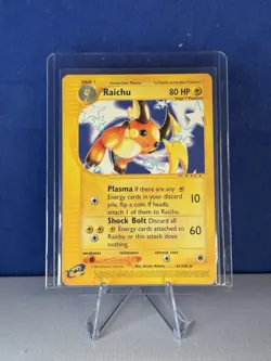 Pokemon TCG Raichu Expedition Base Set 61/165 Rare Non Holo LP - Image 1