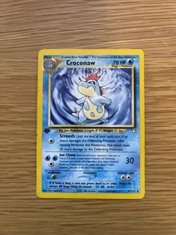 Pokemon Croconaw 31/111 Neo Genesis - 1st Edition - MP - Image 1