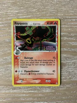 Pokemon: Rayquaza, #26, Holon Phantoms, Reverse Holo, English, 2006, Rare. - Image 2