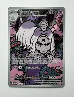 Pokemon TCG Houndstone Full Art Holo Illustration Rare 145/132 MEGA EVOLUTION - Image 1