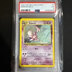 Pokemon Espeon Neo Discovery Holo Rare PSA 5 - Image 1