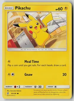 Pikachu 55/236 Common Unified Minds Pokemon NM - Image 1