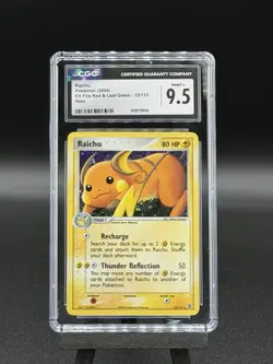 2004 POKEMON RAICHU HOLO #12 FIRE RED & LEAF GREEN - MINT+ CGC 9.5 - LOW POP 2 - Image 1