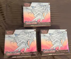 3 x Pokemon Center Elite Trainer Box ‘Chaos Rising’ Brand New & Sealed🔥📦 - Image 1