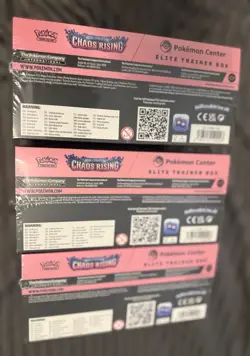 3 x Pokemon Center Elite Trainer Box ‘Chaos Rising’ Brand New & Sealed🔥📦 - Image 5