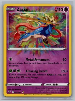 NM ZACIAN 082/185 VIVID VOLTAGE AMAZING RARE - Image 1