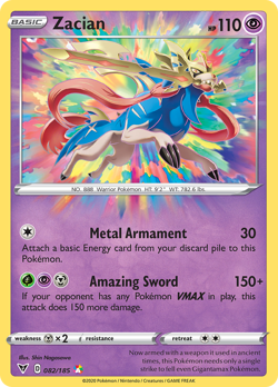 NM ZACIAN 082/185 VIVID VOLTAGE AMAZING RARE - Image 3