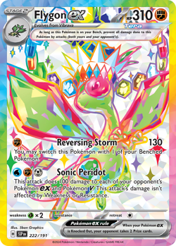 NM FLYGON EX 222/191 SURGING SPARKS ULTRA RARE - Image 3