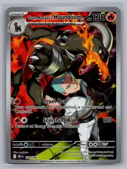 NM TEAM ROCKET'S HOUNDOOM 191/182 DESTINED RIVALS ILLUSTRATION RARE - Image 1
