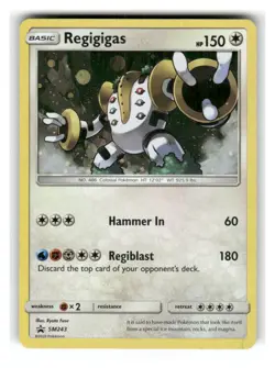 Regigigas - SM243 Cosmo Holo Promo Sun & Moon Promo Pokemon Lightly Played - Image 1