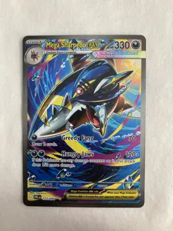 Pokemon Mega Sharpedo EX 127/094 Phantasmal Flames Special Illustration Rare - Image 1