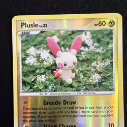 Plusle LP+ Reverse Holo 76/147 Uncommon Supreme Victors Pokemon 2009 Yuka Morii - Image 2