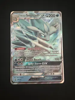Alolan Sandslash GX SM236 Sm Holo Pokemon TCG - NM - Image 1
