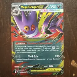 Pokemon TCG Mega Gengar EX 056/094 Phantasmal Flames - Image 1