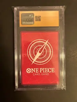 One Piece Luffy Tournament Leader 2024 Promo Holo Rainbow CGC Pristine 10 Mint - Image 2