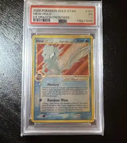 MEW GOLD STAR PSA 1 101/101 EX DRAGON FRONTIERS HOLO Pokemon Card psa 10 eng - Image 1