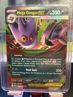 Pokemon TCG Mega Gengar EX Phantasmal Flames 056/094 Mint - Image 1