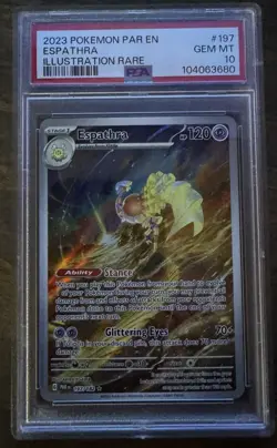 Espathra 197/182 Sv04: Paradox Rift Holo Pokemon PSA 10 GEM MINT - Image 1