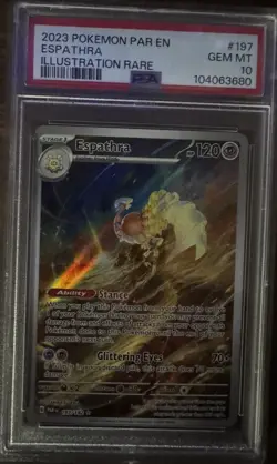 Espathra 197/182 Sv04: Paradox Rift Holo Pokemon PSA 10 GEM MINT - Image 2
