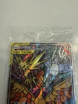 Sealed Pokemon TCG Moltres Zapdos Articuno GX SM210 Stained Glass Promos Holo - Image 2