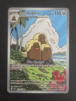 Alolan Dugtrio 208/191 - Surging Sparks - Illustration Rare - Pokemon - Image 1