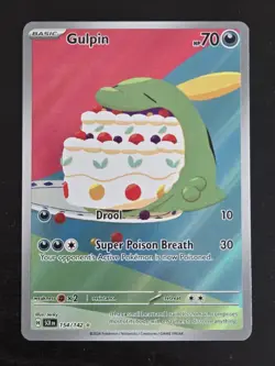 Gulpin 154/142 - Stellar Crown - Illustration Rare - Pokemon - Image 1