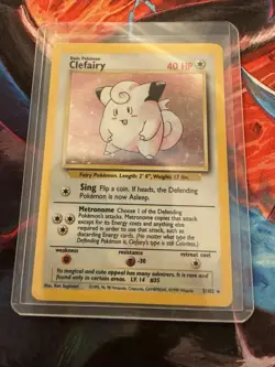 Clefairy Holo #5/102 Vintage 1999 Pokemon Base Set Unlimited - Image 1