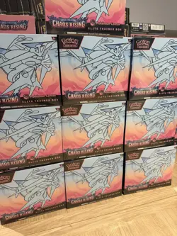 Pokemon Chaos Rising - Pokemon Center Elite Trainer Box ETB - x 10 - Image 1