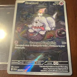 Pokemon Greavard Illustration Rare 214/198 SV01 Full Art Holo 70 HP - Image 1