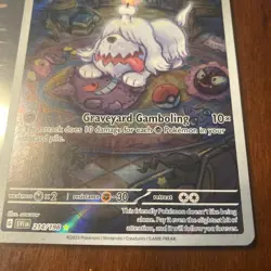 Pokemon Greavard Illustration Rare 214/198 SV01 Full Art Holo 70 HP - Image 3