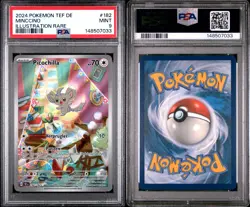 Minccino Illustration Rare 182 PSA 9 Mint 2024 Pokemon Temporal Forces German - Image 1