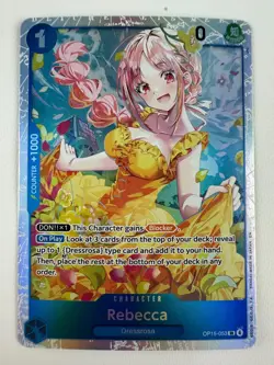 Rebecca One Piece TCG OP15-053 Adventure on Kami's Island English Super Rare SR - Image 1