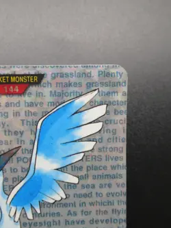 Articuno Pokemon Card Carddass No.144 Green Holo Prism Japanese Bandai Nintendo - Image 3