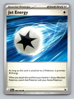 2023 Pokemon Card Paldea Evolved Jet Energy 190/193 - Image 1