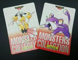 【2set】Pokemon Card Non-Holo Dodrio NO.085&Rattata NO.019 Carddass BANDAI - Image 1