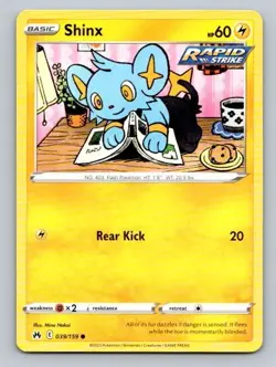 2023 Pokemon Card Crown Zenith Shinx 39/159 - Image 1