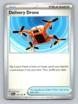 2023 Pokemon Card Paldea Evolved Delivery Drone 178/193 - Image 1