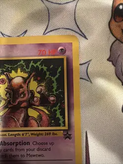 Pokemon Mewtwo #14 Vintage WB Black Star Promo Card - Image 2