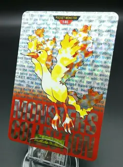 Pokemon Japanese Card Holo Rare Moltres NO.146 Nintendo Carddass BANDAI - Image 1