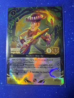Lorcana Wilds Unknown Set Championship Top 8 Woody Promo Foil Card (TCG) - Image 1