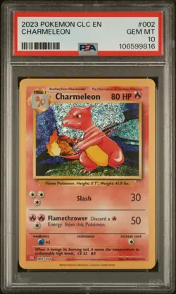 Charmeleon 002/034 PSA 10 GEM MINT - Trading Card Game Classic Collection - Image 1