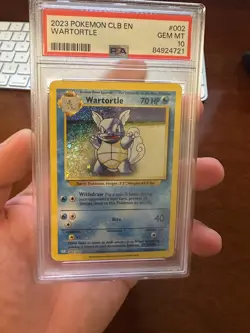 PSA 10 Holo Wartortle 002/034 Trading Card Game Classic - Image 3